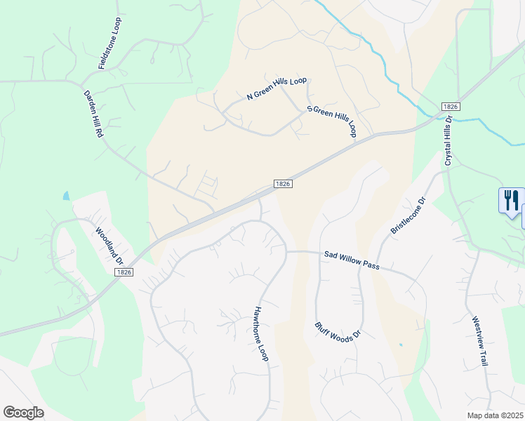 map of restaurants, bars, coffee shops, grocery stores, and more near 1043 Arbor Canyon Pass in Driftwood