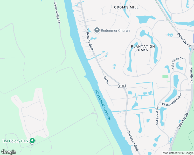 map of restaurants, bars, coffee shops, grocery stores, and more near 11 Cat Road in Ponte Vedra Beach