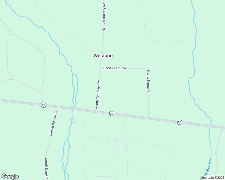 map of restaurants, bars, coffee shops, grocery stores, and more near 320 Kemp Cemetery Road in Wewahitchka