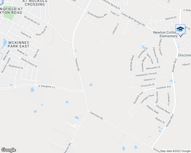map of restaurants, bars, coffee shops, grocery stores, and more near 8321 Thaxton Road in Austin