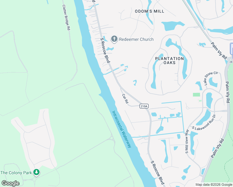 map of restaurants, bars, coffee shops, grocery stores, and more near 11 Cat Road in Ponte Vedra Beach