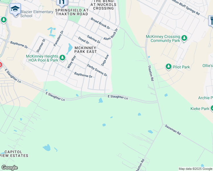 map of restaurants, bars, coffee shops, grocery stores, and more near 8929 Milton Lease Drive in Austin