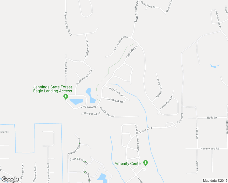 map of restaurants, bars, coffee shops, grocery stores, and more near 4513 Gray Hawk Street in Orange Park