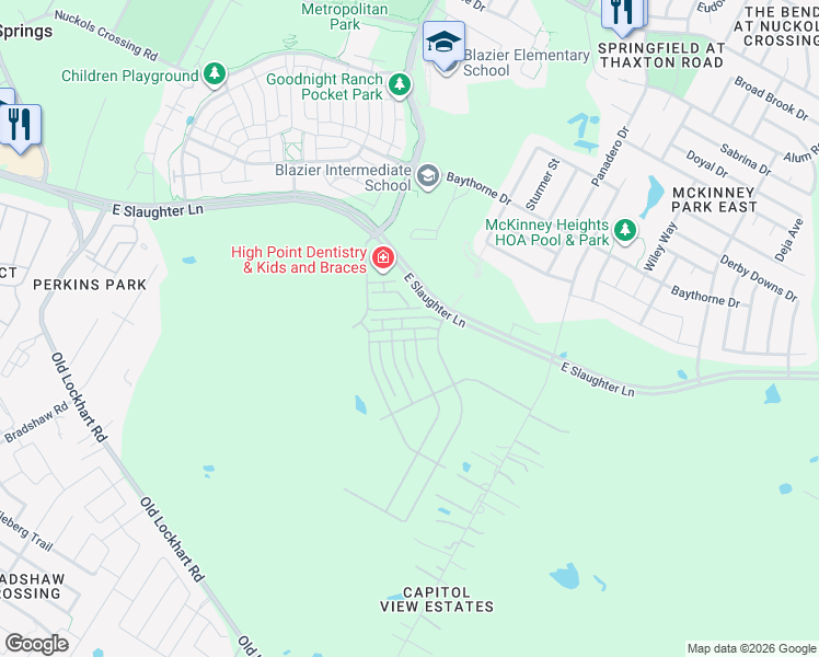 map of restaurants, bars, coffee shops, grocery stores, and more near 9308 Capitol View Dr in Austin