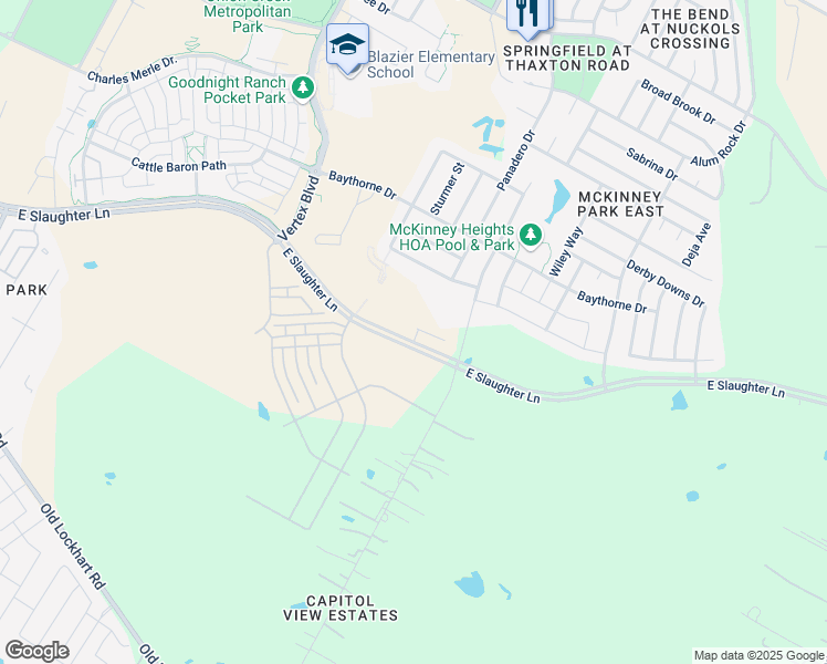 map of restaurants, bars, coffee shops, grocery stores, and more near 9308 Capitol View Drive in Austin