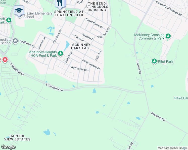 map of restaurants, bars, coffee shops, grocery stores, and more near 8905 Milton Lease Drive in Austin