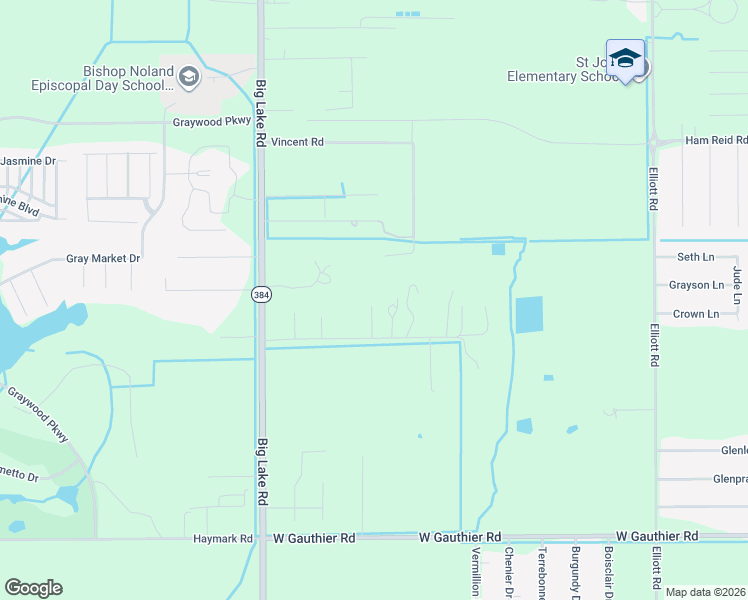 map of restaurants, bars, coffee shops, grocery stores, and more near 3340 Miller Lane in Lake Charles