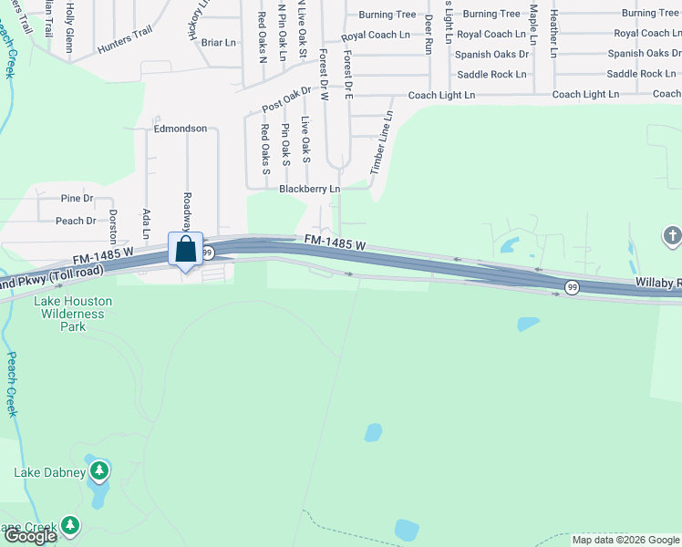map of restaurants, bars, coffee shops, grocery stores, and more near 20312 Forest Dr in Montgomery