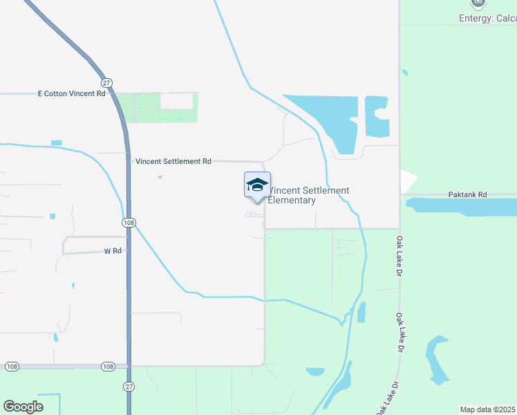 map of restaurants, bars, coffee shops, grocery stores, and more near 1072 Vincent Settlement Road in Sulphur