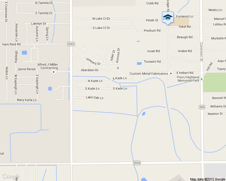 map of restaurants, bars, coffee shops, grocery stores, and more near 903 South Kade Lane in Lake Charles