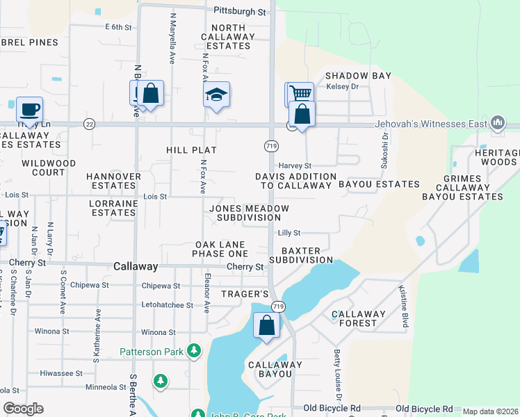map of restaurants, bars, coffee shops, grocery stores, and more near 7300 Claudia's Way in Panama City