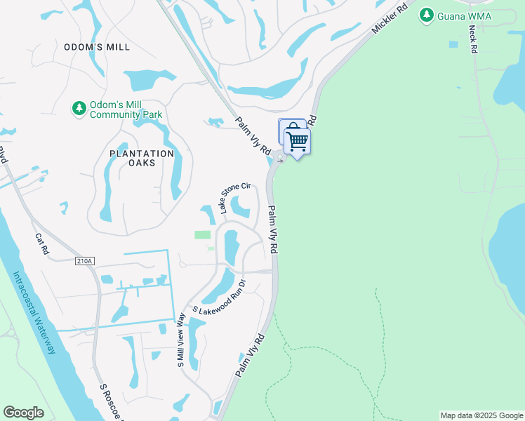 map of restaurants, bars, coffee shops, grocery stores, and more near 717 Lake Stone Circle in Ponte Vedra Beach