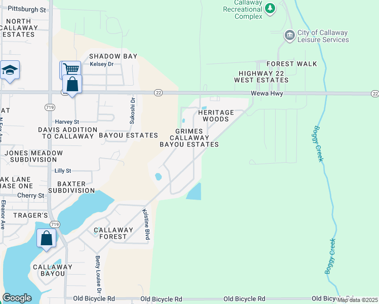 map of restaurants, bars, coffee shops, grocery stores, and more near 226 Hugh Thomas Drive in Panama City