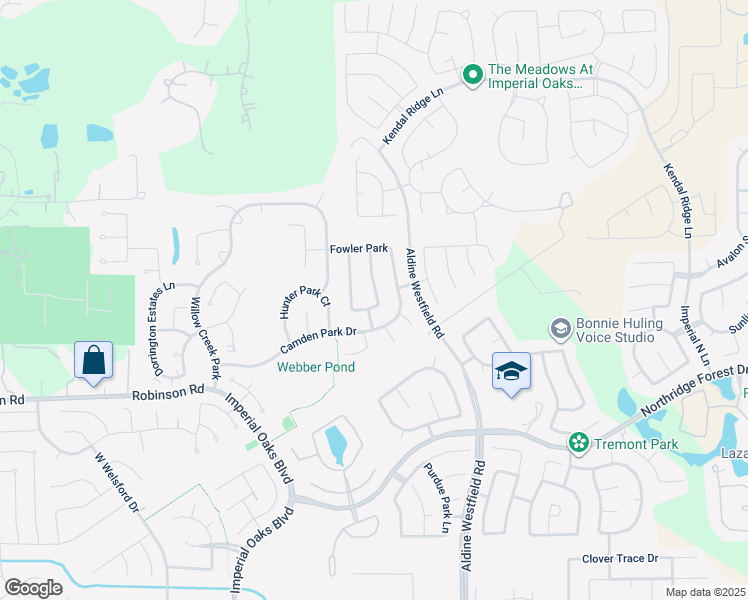 map of restaurants, bars, coffee shops, grocery stores, and more near 2611 Braley Park Lane in Conroe