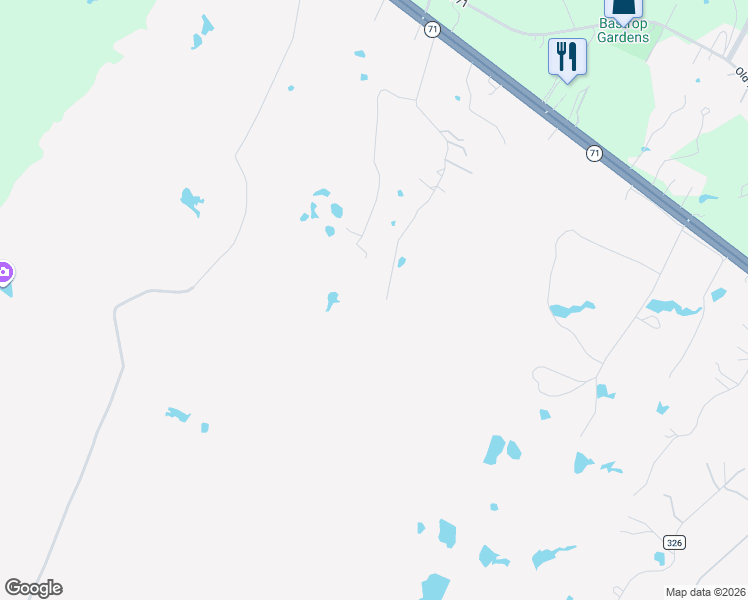 map of restaurants, bars, coffee shops, grocery stores, and more near 261 Fawn Ridge Road in Cedar Creek