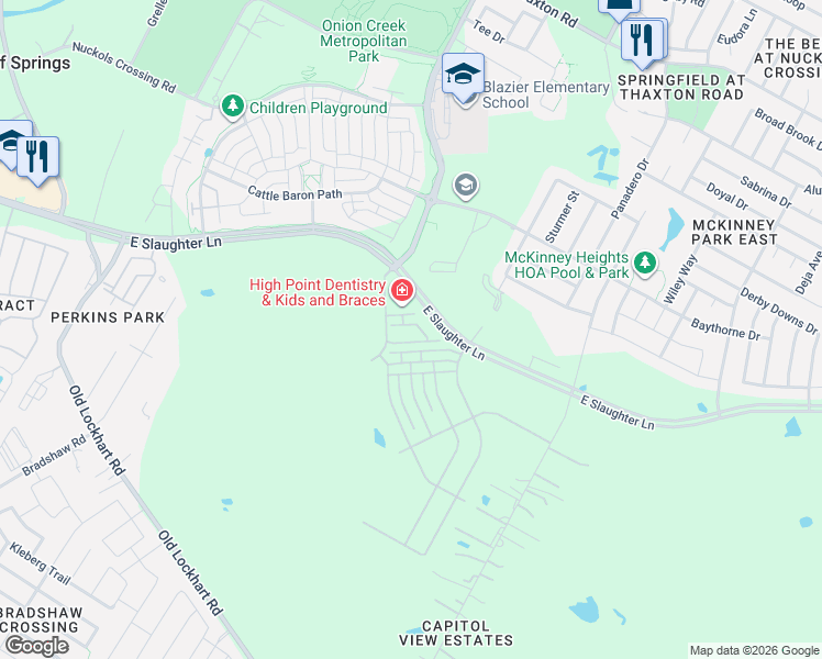 map of restaurants, bars, coffee shops, grocery stores, and more near 8928 Ipswich Bay Dr in Austin