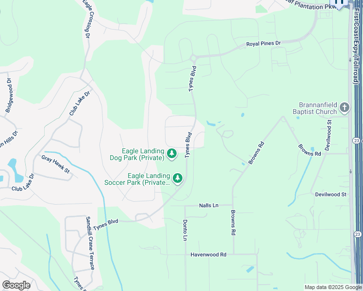 map of restaurants, bars, coffee shops, grocery stores, and more near 1071 Oakland Hills Avenue in Middleburg