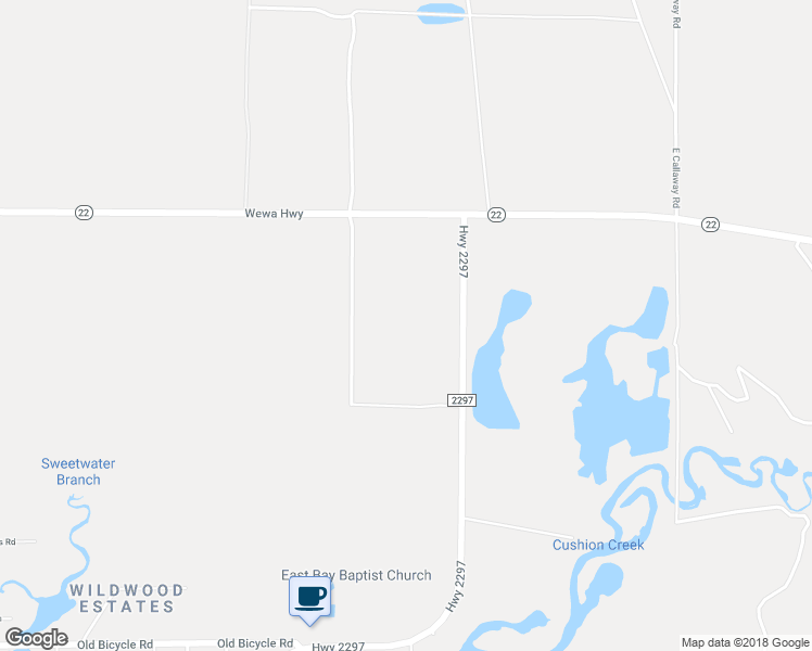 map of restaurants, bars, coffee shops, grocery stores, and more near 100 Highway 2297 in Panama City