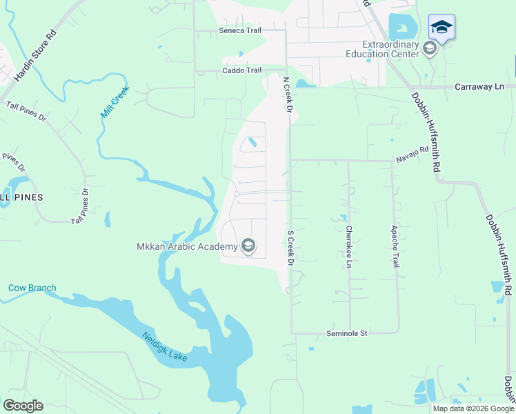 map of restaurants, bars, coffee shops, grocery stores, and more near 27092 Badger Way in Magnolia