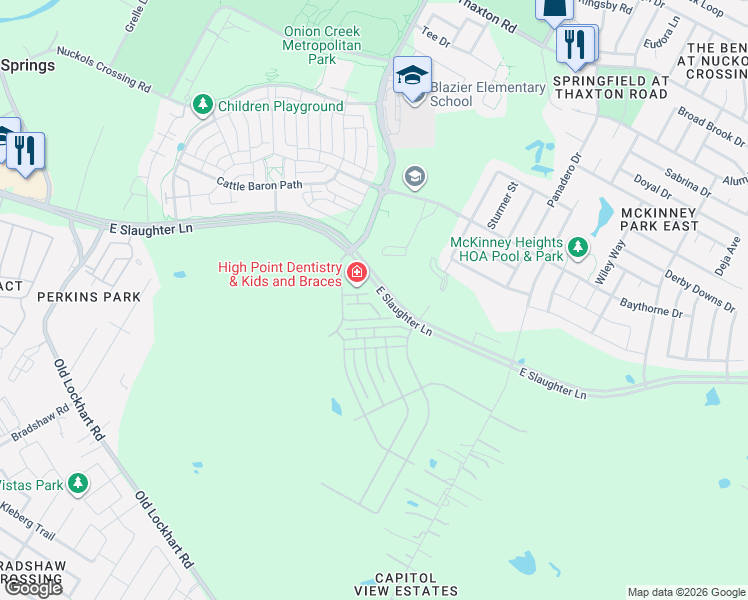 map of restaurants, bars, coffee shops, grocery stores, and more near 8928 Ipswich Bay Dr in Austin
