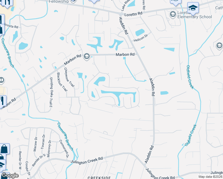 map of restaurants, bars, coffee shops, grocery stores, and more near 3699 Reedpond Drive North in Jacksonville