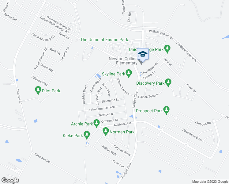 map of restaurants, bars, coffee shops, grocery stores, and more near 8216 Petronas Pass in Austin