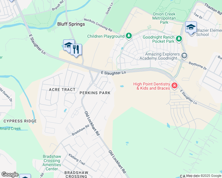 map of restaurants, bars, coffee shops, grocery stores, and more near 9508 Cheryl Lynn Rd in Austin