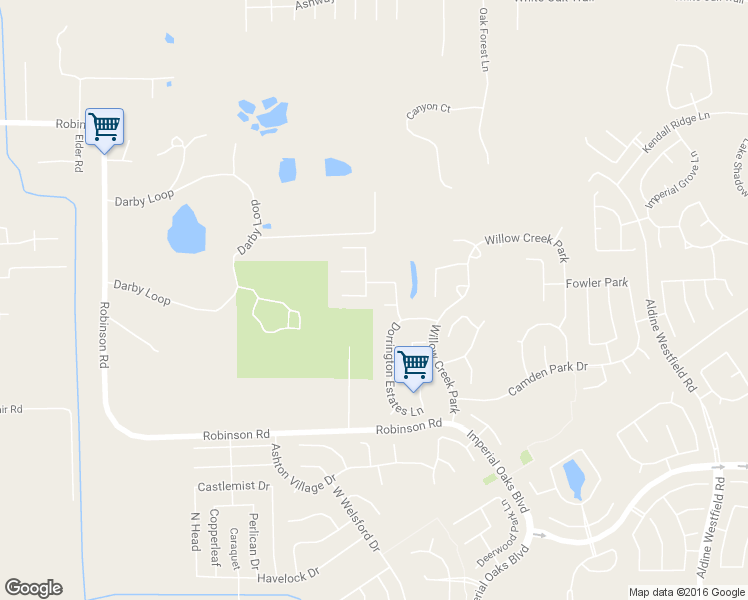 map of restaurants, bars, coffee shops, grocery stores, and more near 22949 Antiqua Estates Court in Conroe