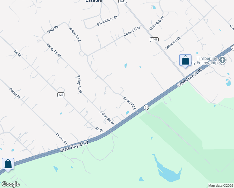 map of restaurants, bars, coffee shops, grocery stores, and more near 487 Kelley Road East in Bastrop