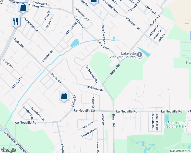 map of restaurants, bars, coffee shops, grocery stores, and more near 200 Notting Hill Way in Lafayette