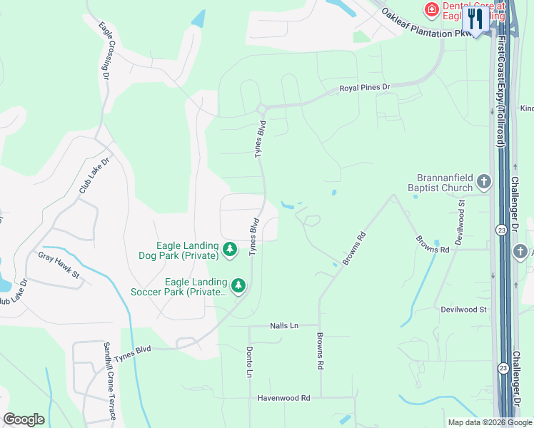 map of restaurants, bars, coffee shops, grocery stores, and more near 1002 Browns Road in Middleburg
