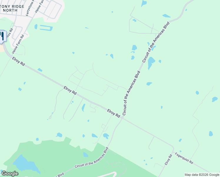 map of restaurants, bars, coffee shops, grocery stores, and more near 7447-7701 Elroy Road in Travis