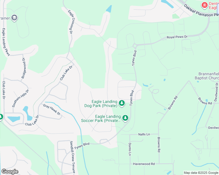 map of restaurants, bars, coffee shops, grocery stores, and more near 975 Laurel Valley Drive in Orange Park