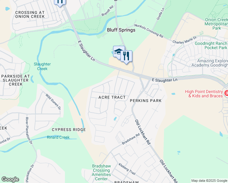 map of restaurants, bars, coffee shops, grocery stores, and more near in Austin