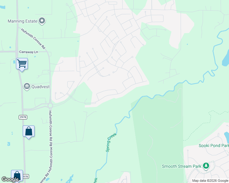 map of restaurants, bars, coffee shops, grocery stores, and more near 8606 Burdekin Road in Magnolia