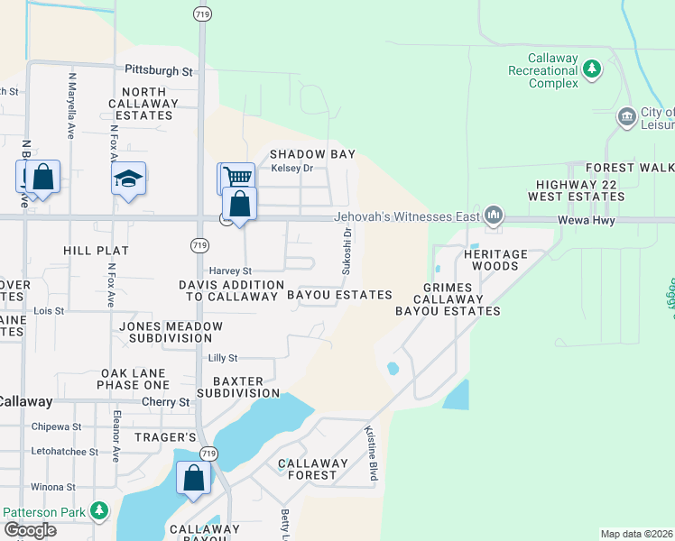 map of restaurants, bars, coffee shops, grocery stores, and more near 250 Nelle Street in Panama City