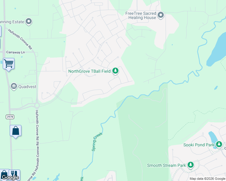 map of restaurants, bars, coffee shops, grocery stores, and more near 26810 Holmans Road in Magnolia