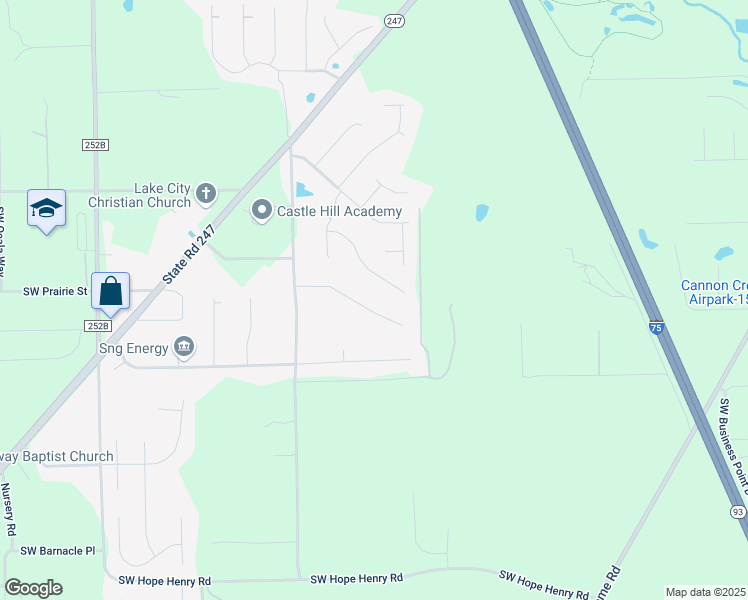 map of restaurants, bars, coffee shops, grocery stores, and more near 272 Southwest Crest Glen in Lake City
