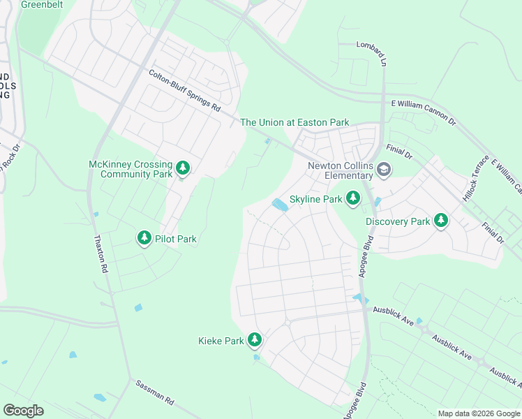 map of restaurants, bars, coffee shops, grocery stores, and more near 8104 Bestride Bend in Austin