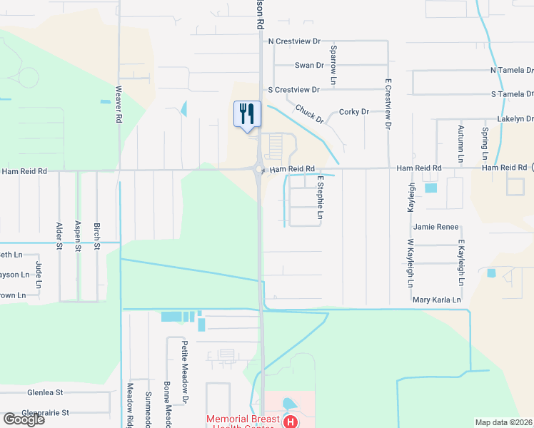 map of restaurants, bars, coffee shops, grocery stores, and more near 5821 Nelson Road in Lake Charles
