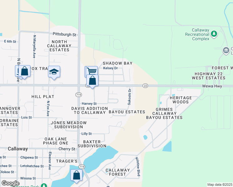 map of restaurants, bars, coffee shops, grocery stores, and more near 293B Sukoshi Drive in Panama City