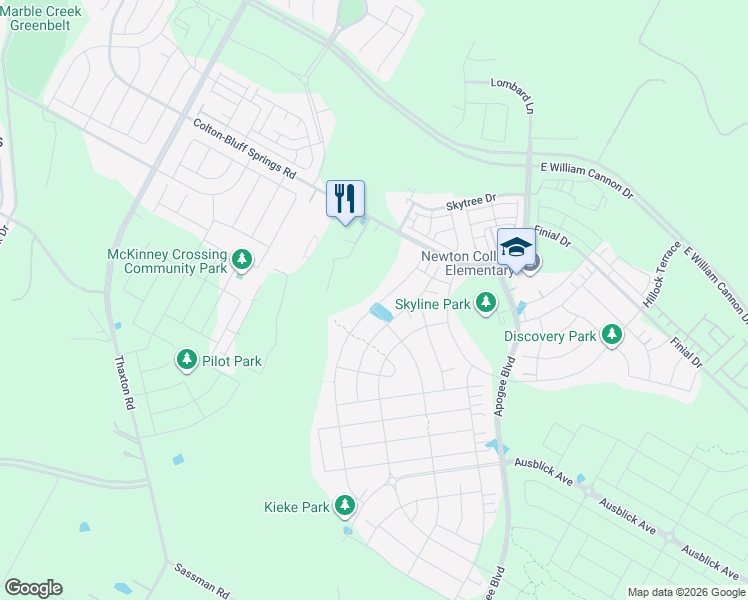 map of restaurants, bars, coffee shops, grocery stores, and more near 7908 Bestride Bend in Austin