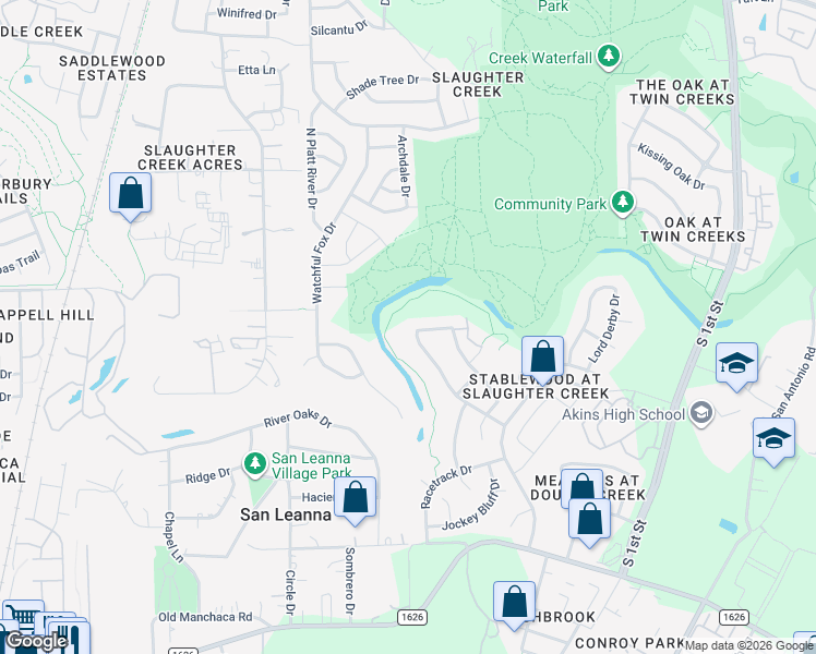map of restaurants, bars, coffee shops, grocery stores, and more near 629 Carismatic Lane in Austin