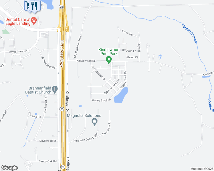 map of restaurants, bars, coffee shops, grocery stores, and more near 3255 Roundabout Drive in Middleburg