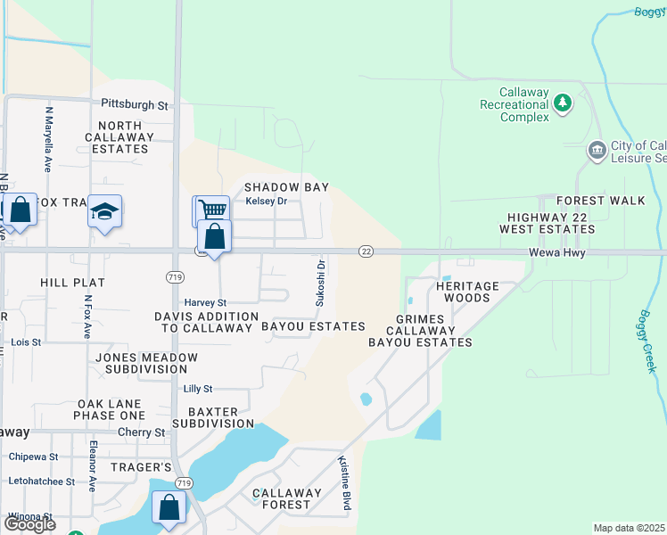 map of restaurants, bars, coffee shops, grocery stores, and more near 310 Sukoshi Drive in Panama City