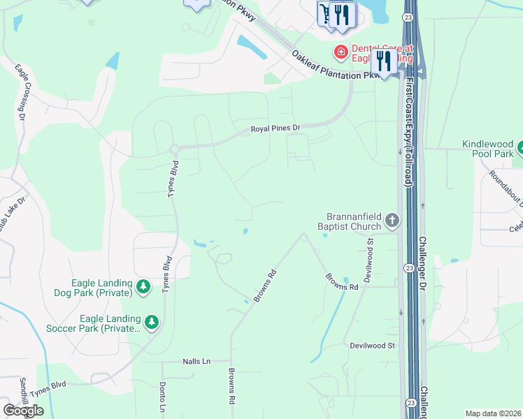 map of restaurants, bars, coffee shops, grocery stores, and more near 3826 Featherstone Court in Middleburg