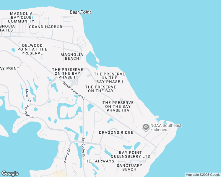 map of restaurants, bars, coffee shops, grocery stores, and more near 3199 Preserve Rookery Boulevard in Panama City
