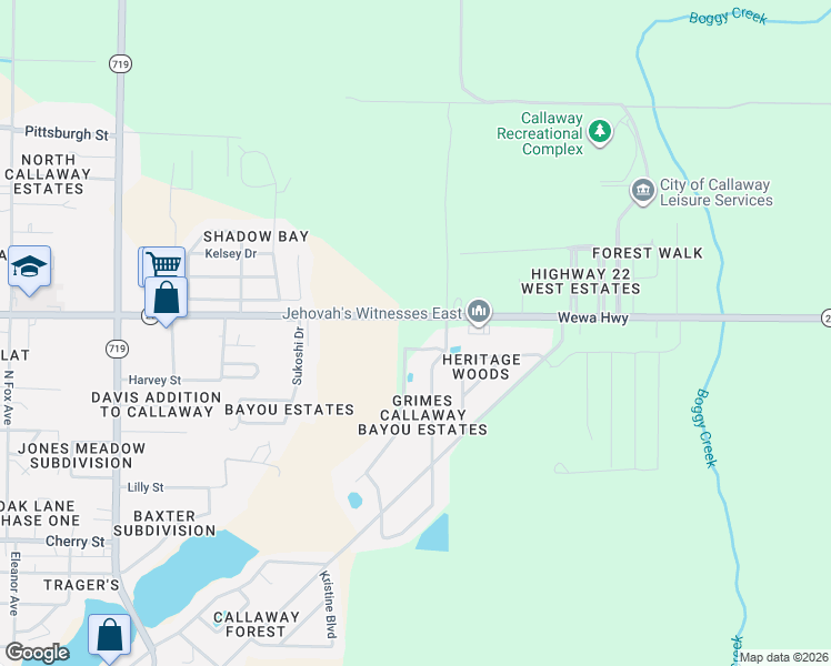 map of restaurants, bars, coffee shops, grocery stores, and more near 8009 State Highway 22 in Panama City