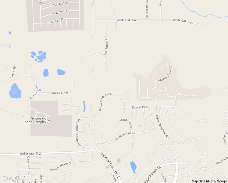 map of restaurants, bars, coffee shops, grocery stores, and more near 32027 Willow Creek Park in Conroe