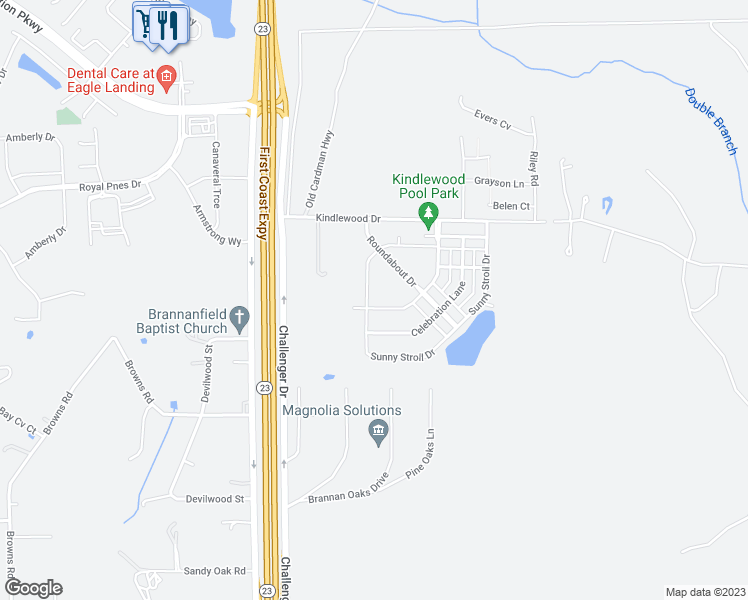 map of restaurants, bars, coffee shops, grocery stores, and more near 870 Sunny Stroll Drive in Middleburg